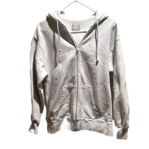 TNA Cozy White zippered Sweatshirt Small